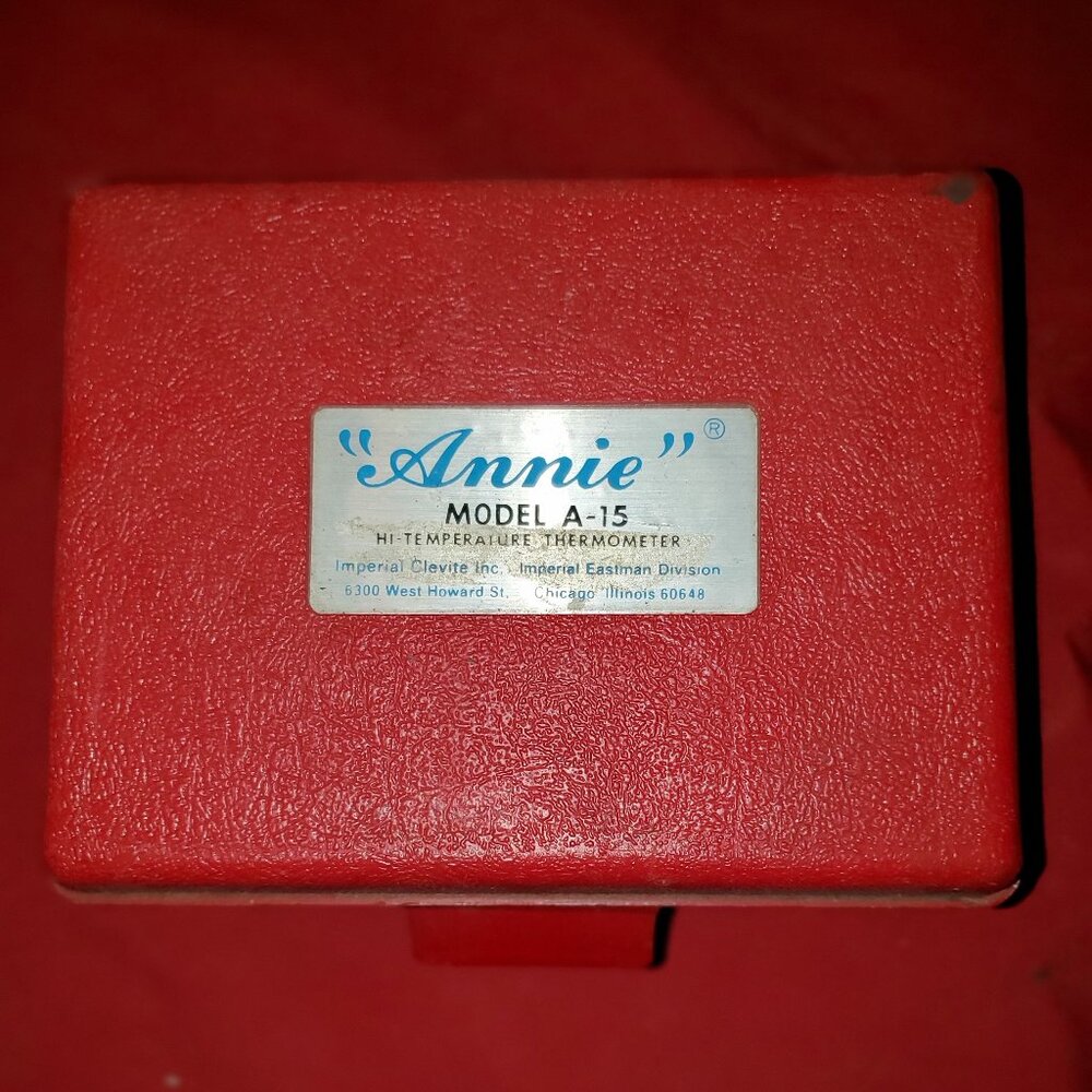 VINTAGE ANNIE MODEL A-15 HI TEMPERATURE THERMOMETER